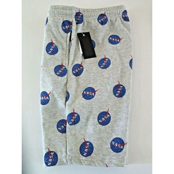Public Record Men's Sz Large Gray Heather NASA Logo Fleece Shorts NWT - Picture 3 of 5